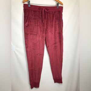 Stars Above Pants Womens Pajamas Cozy Fabric Lounge Jogger Red